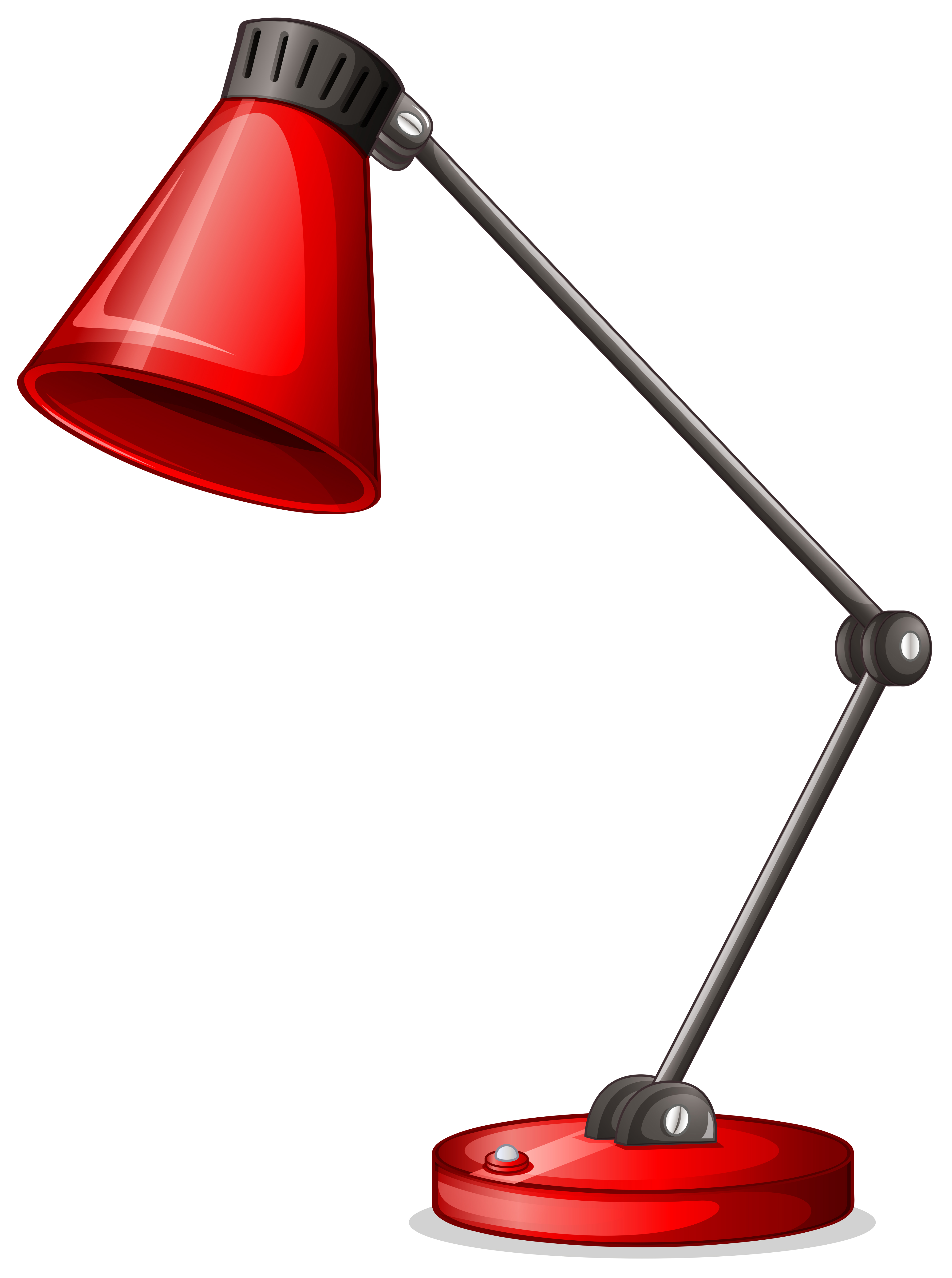 A red desk lampshade 418681 Vector Art at Vecteezy