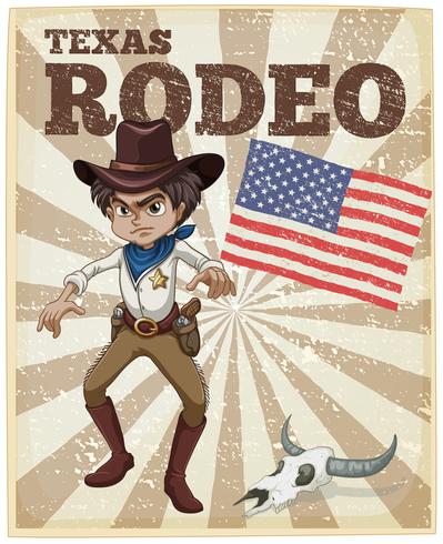 Rodeo poster vector