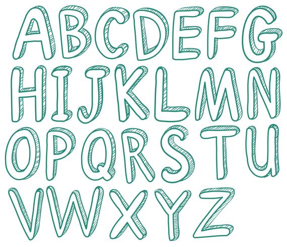 Alphabet vector