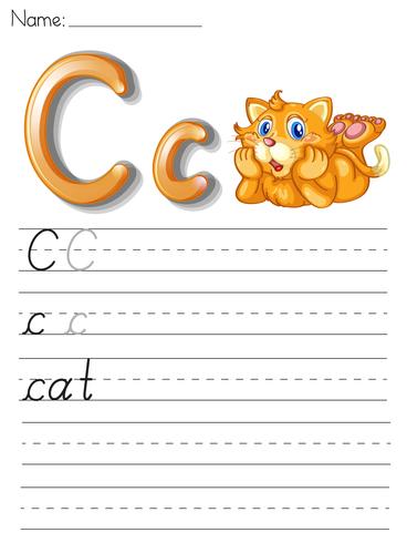 Alphabet handwriting series vector