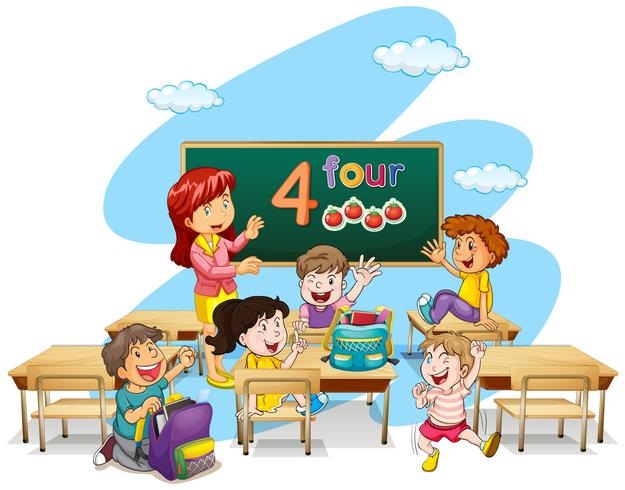 Teacher teaching students in classroom 419057 Vector Art at Vecteezy Teacher teaching students in classroom 419057 Vector Art at Vecteezy