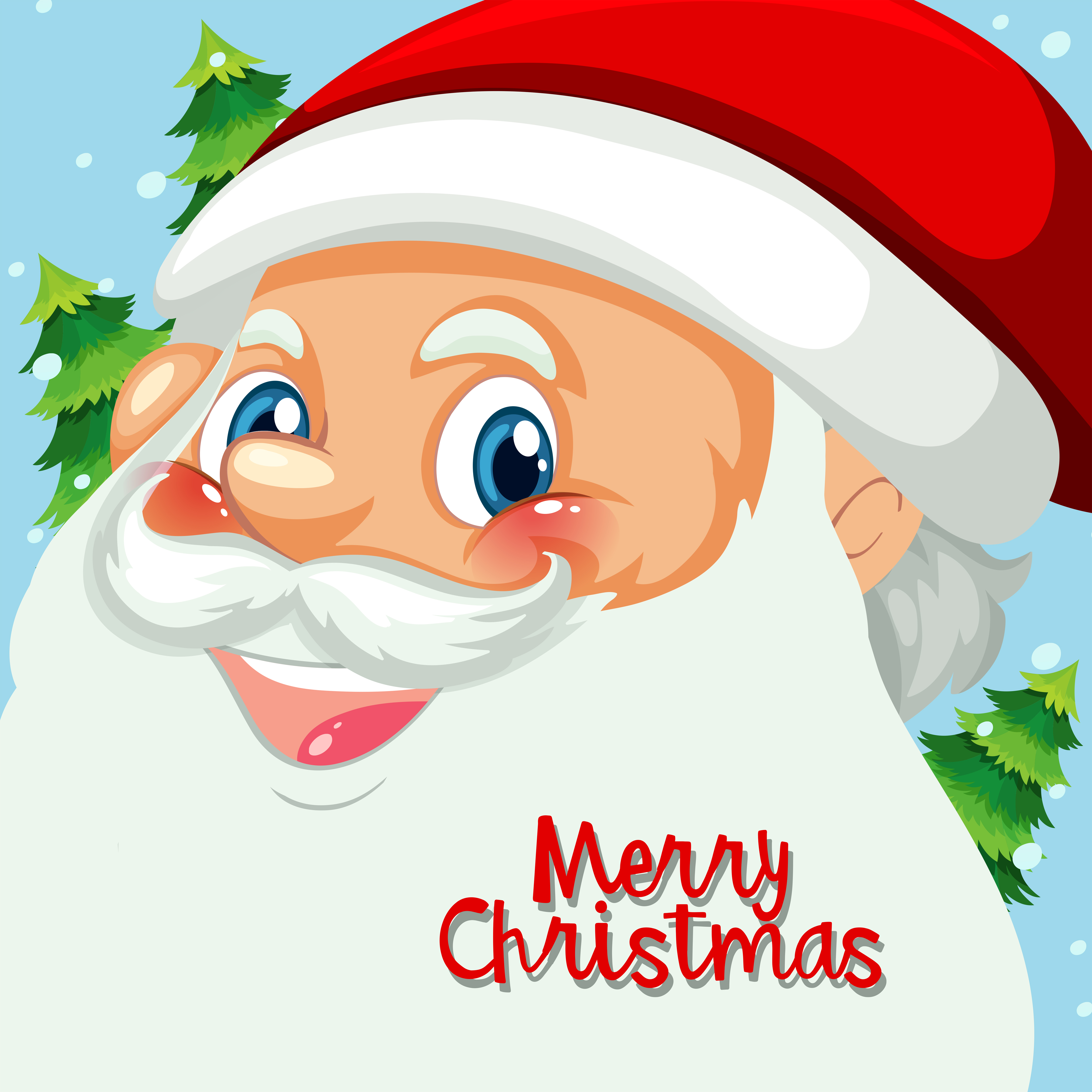 Happy santa face template 419217 Vector Art at Vecteezy