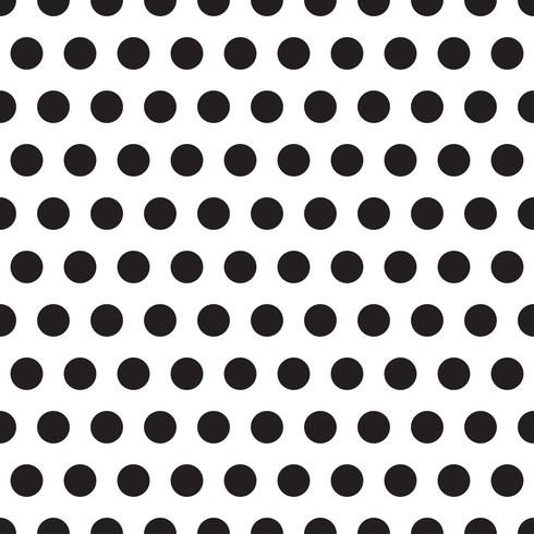 seamless patterns with white and black peas polka dot. vector