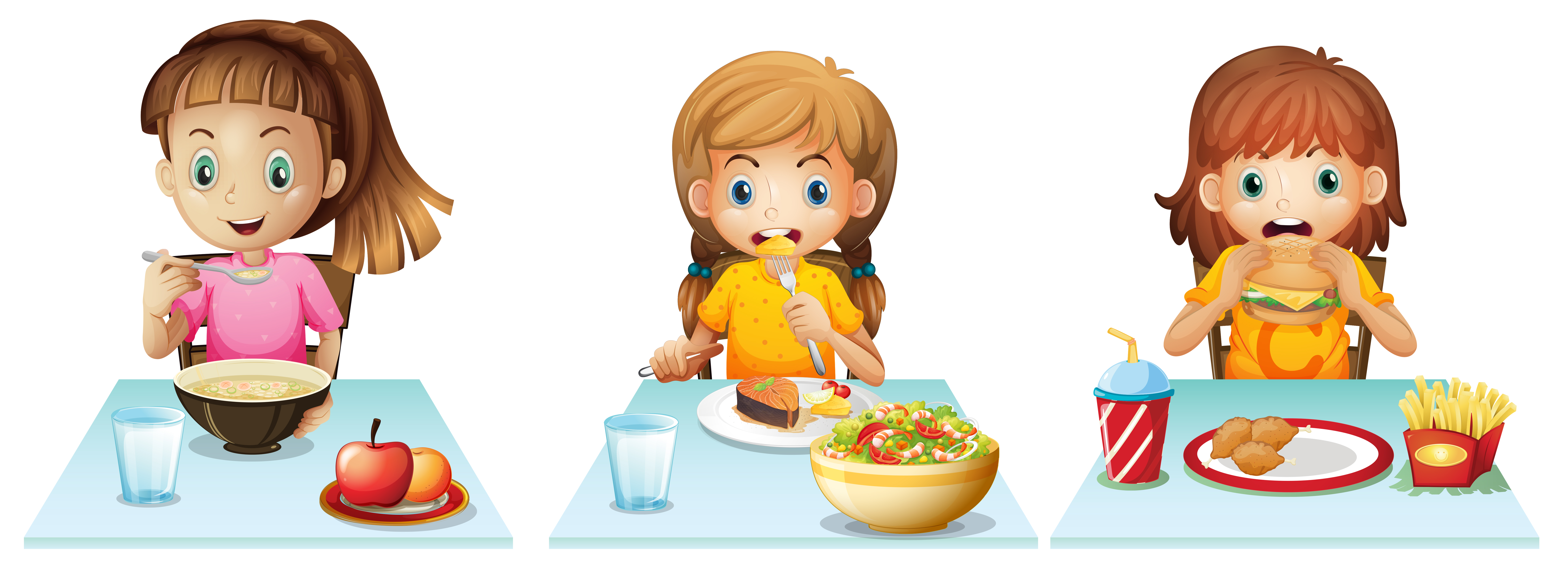 Eating Lunch Vector Art, Icons, and Graphics for Free Download