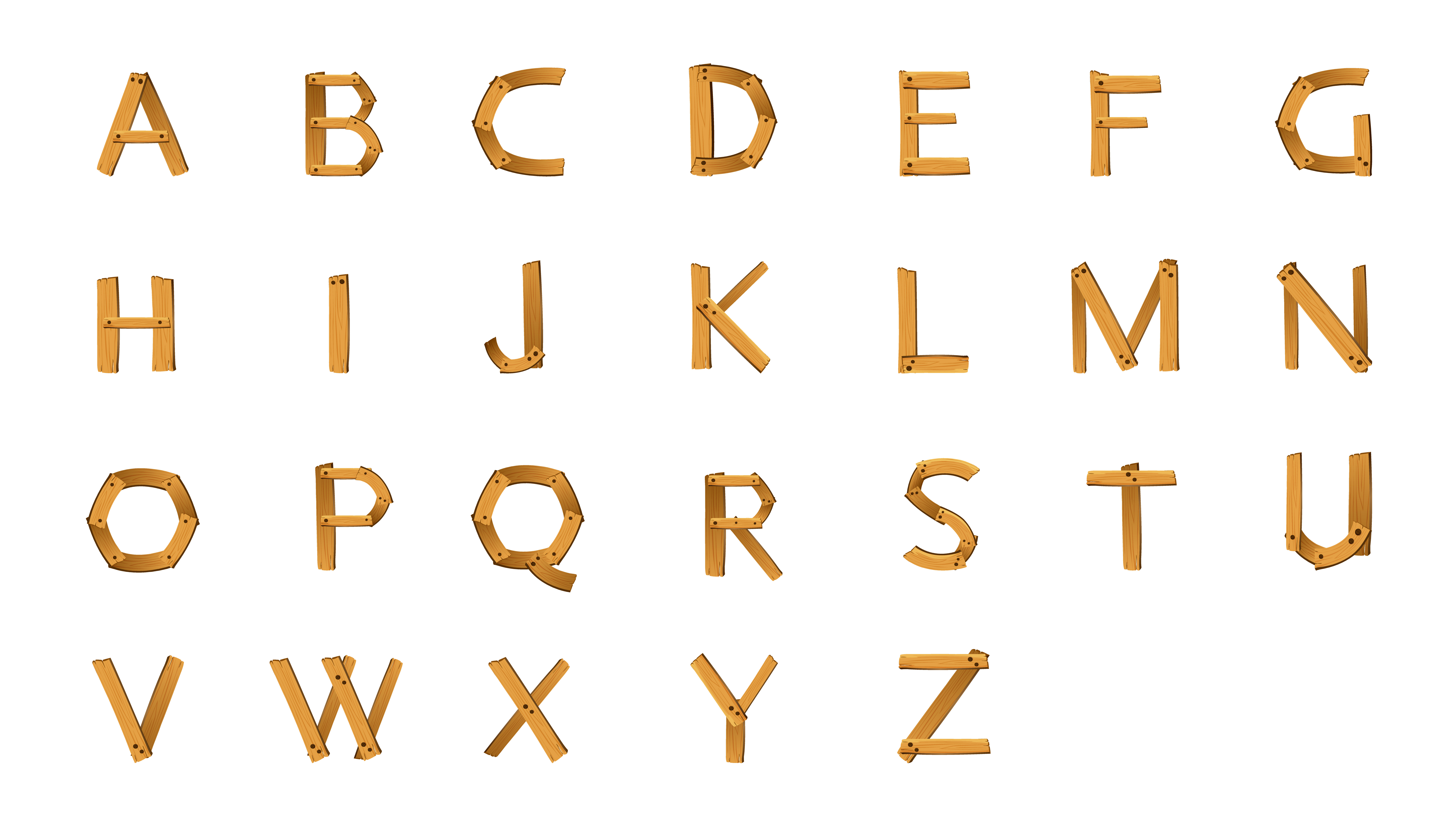 Alphabet Chart Vector