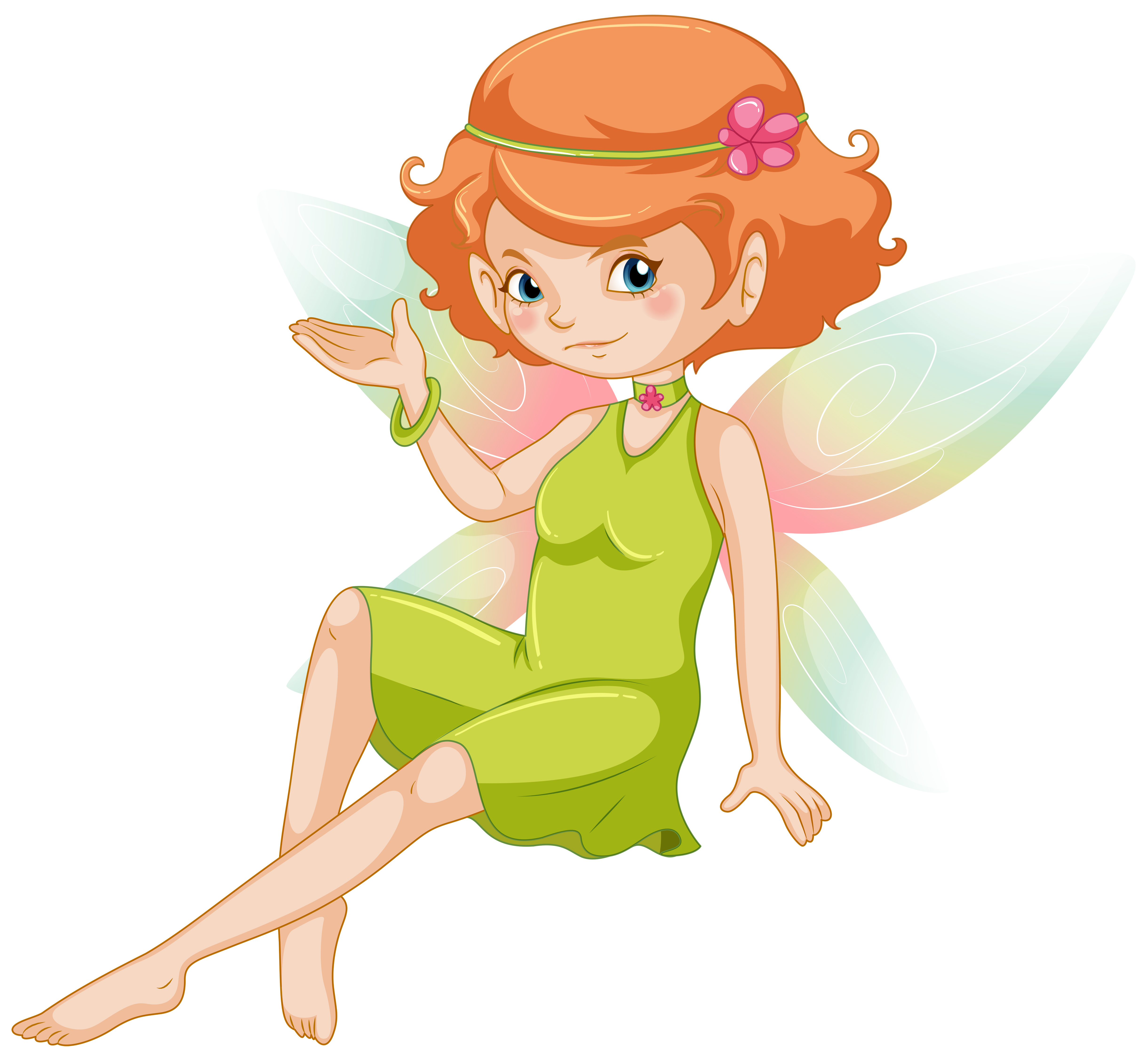 Cute fairy in green dress 419599 Download Free Vectors Clipart Graphics & Vector Art