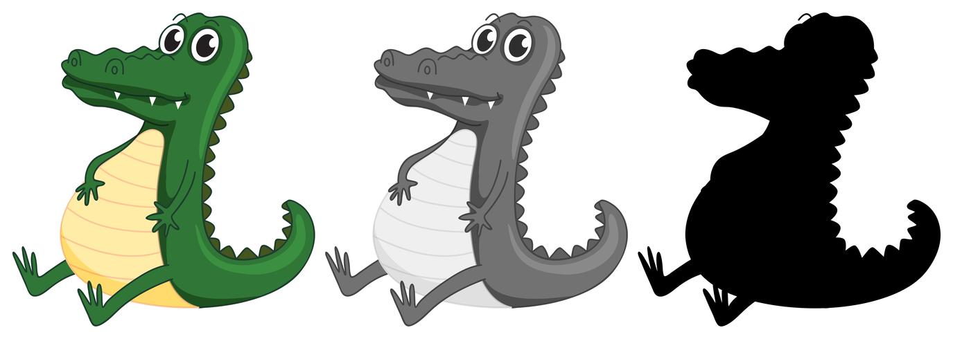 Set of crocodile character vector