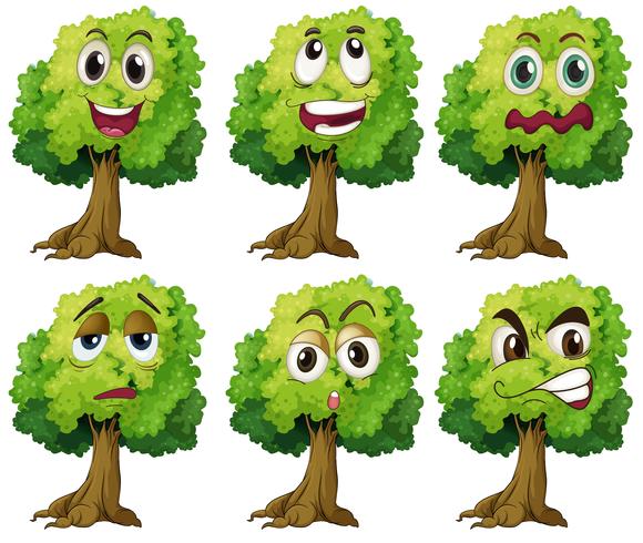 Trees with face vector