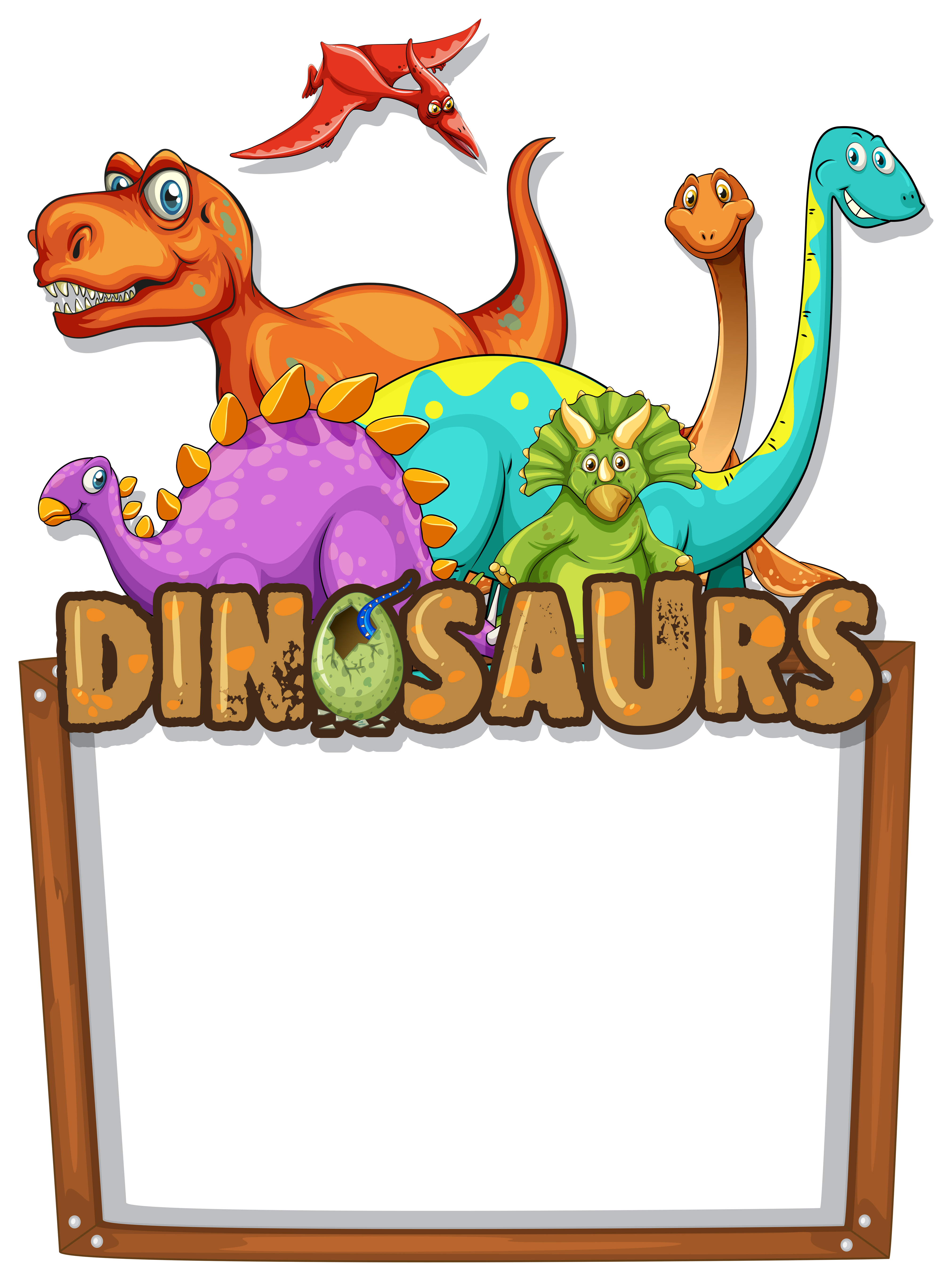 Download Banner template with lots of dinosaurs - Download Free ...