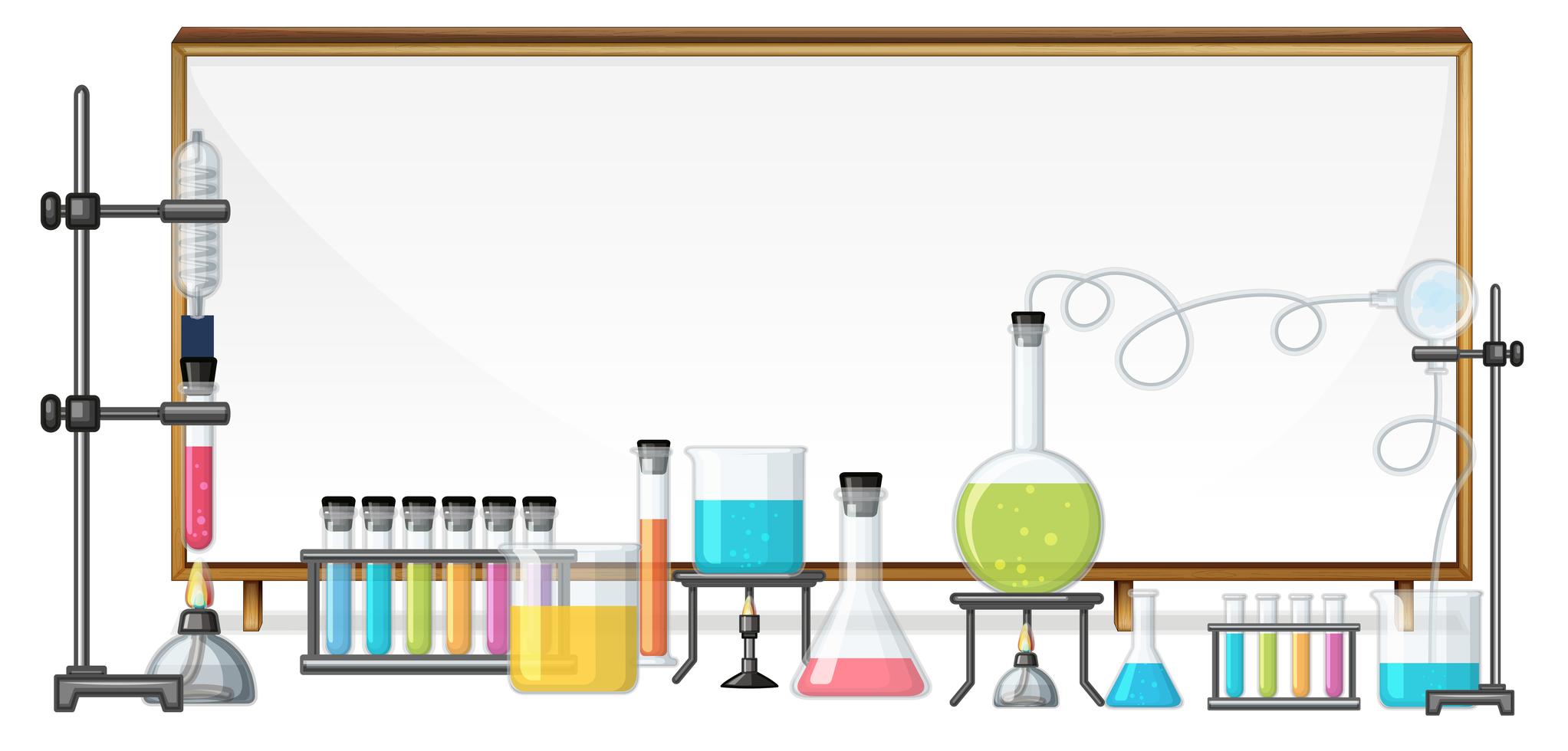 Whiteboard and laboratory equipment 419993 Vector Art at Vecteezy