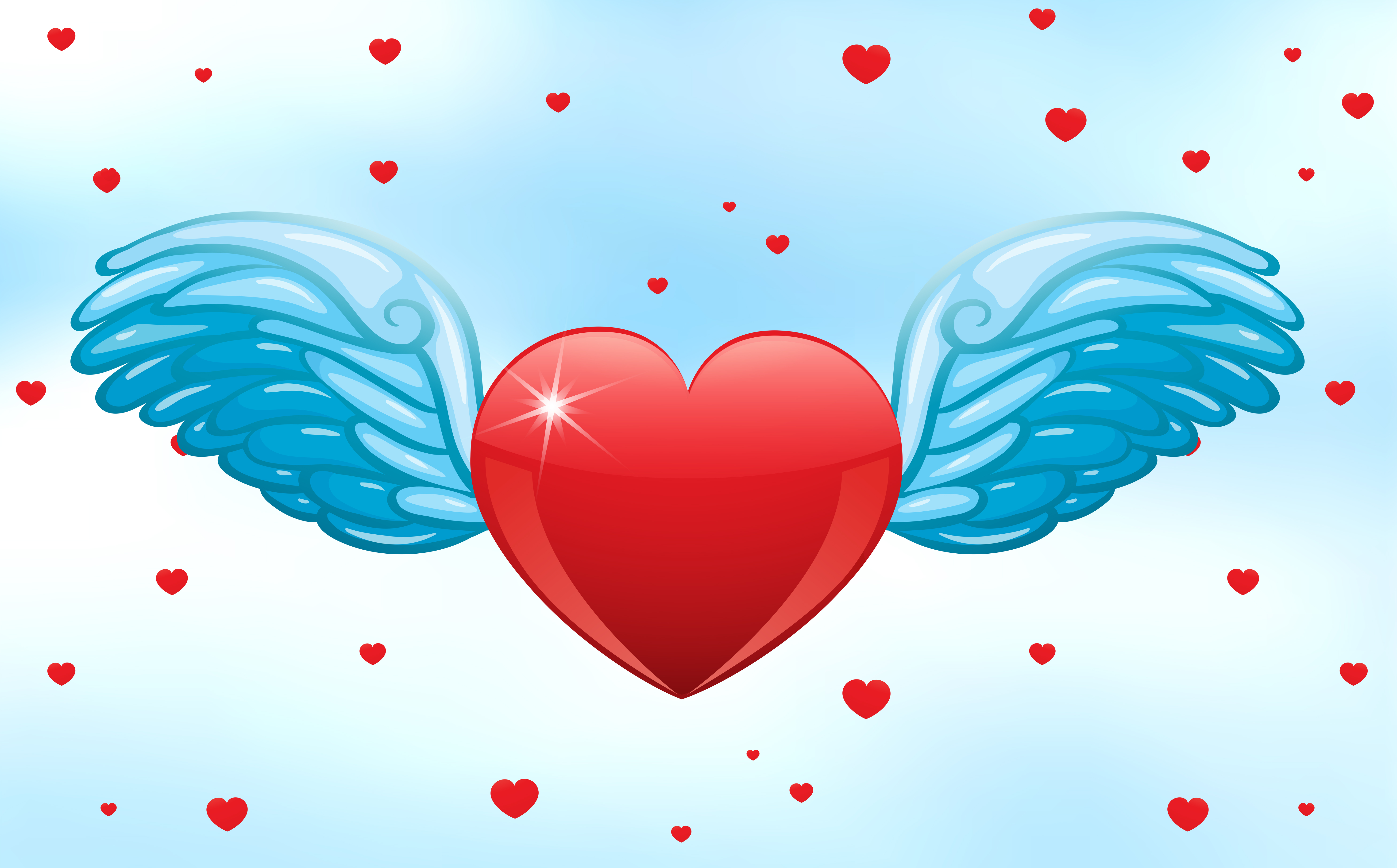 Flying heart - Download Free Vectors, Clipart Graphics & Vector Art