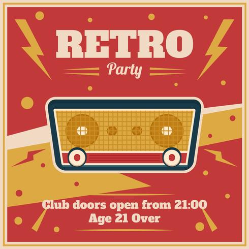 retro poster vector