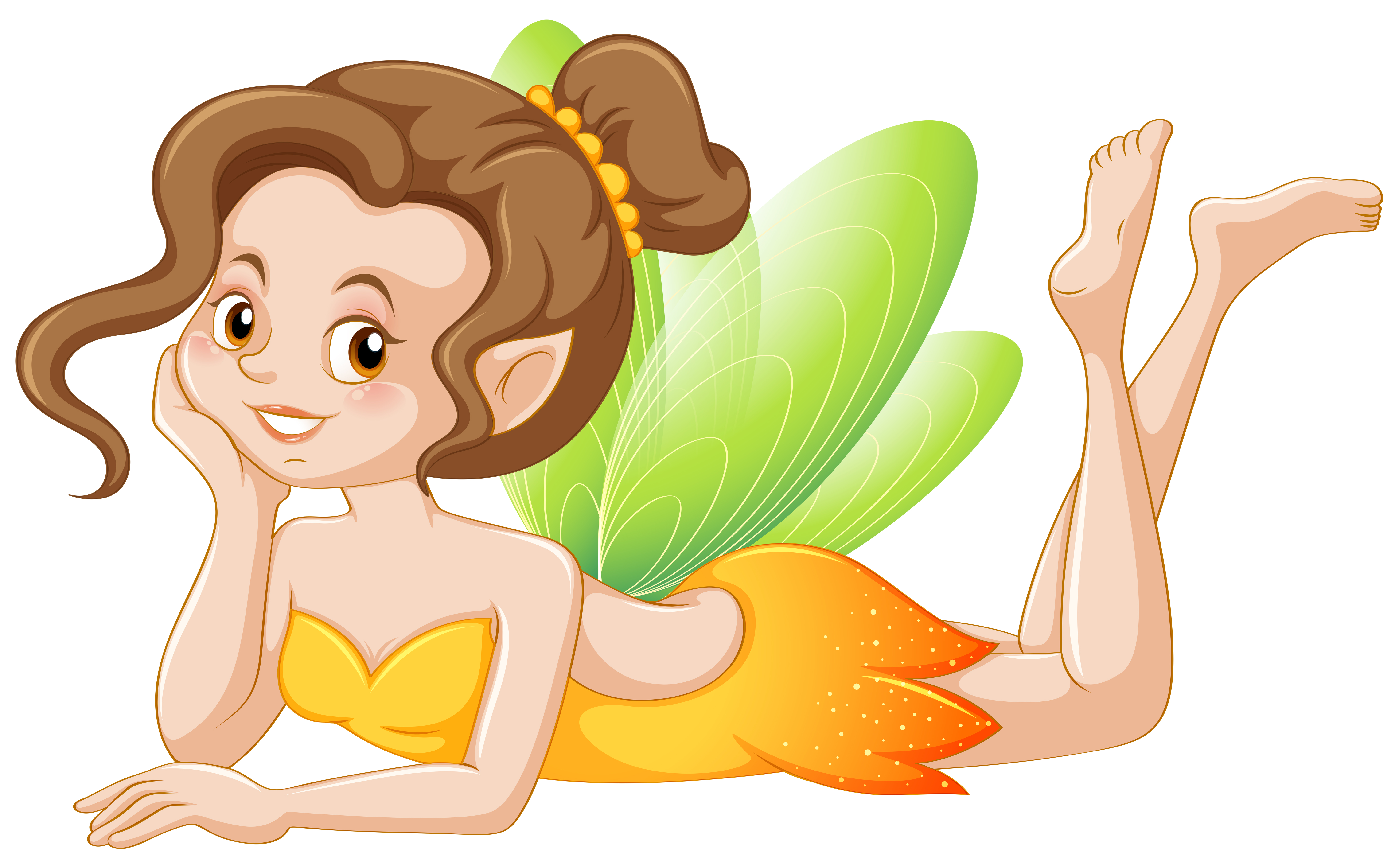 Cute fairy in yellow costume 420095 Vector Art at Vecteezy