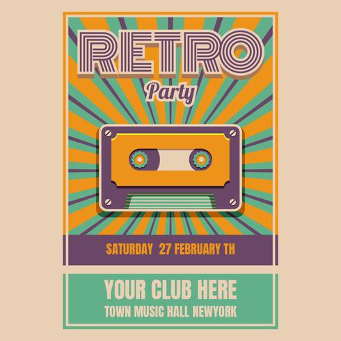 cartel retro vector