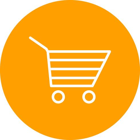 Icono de carrito de compras, ilustración vectorial vector