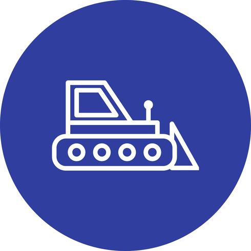 icono de vector bulldozer