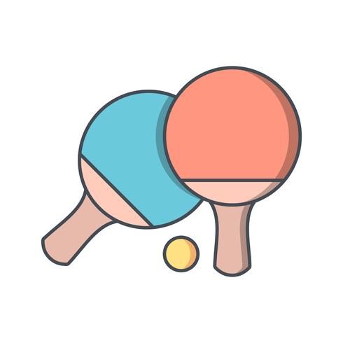 Icono de ping pong ilustración vectorial vector