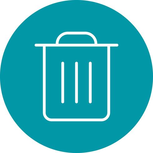 Icono de basura Vector ilustración