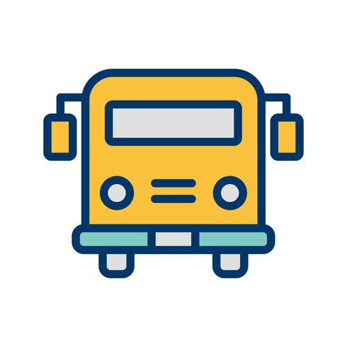 Vector School bus Icon