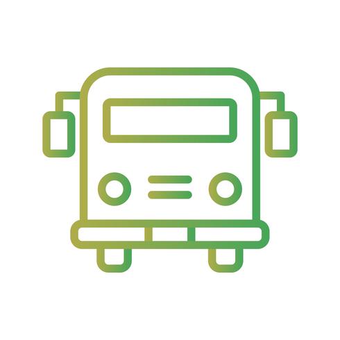 Vector de icono de autobús escolar