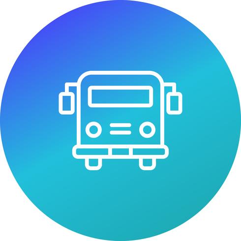 Vector de icono de autobús escolar