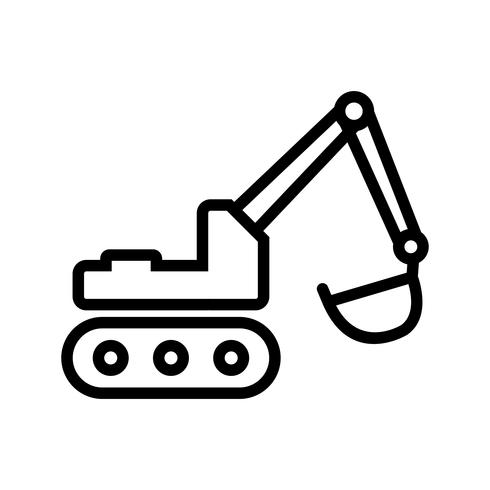 Vector Excavator Icon