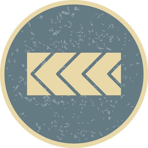 Vector Sharp deviation of route to left Road Sign Icon