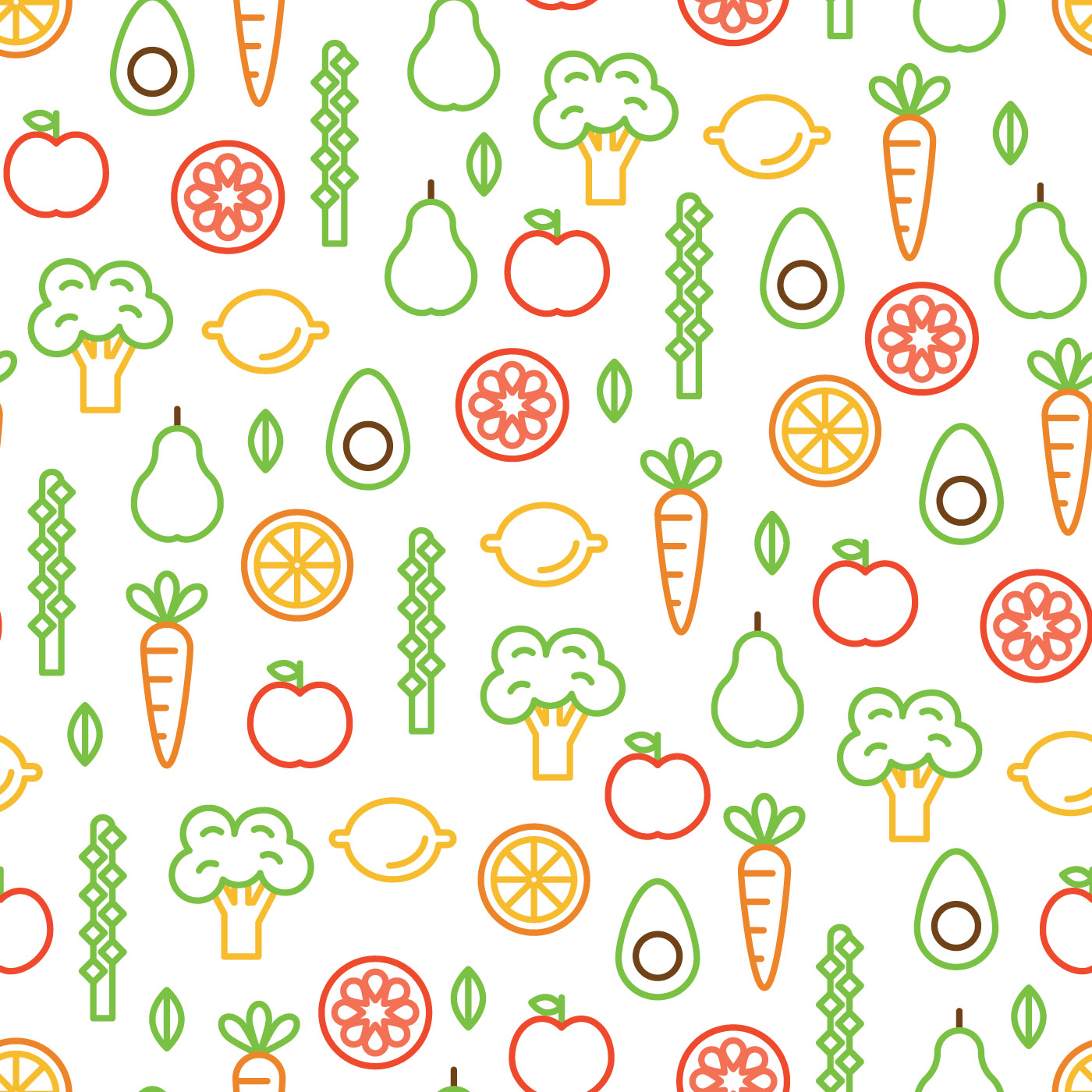 Healthy Food Pattern Vector Art, Icons, and Graphics for Free Download