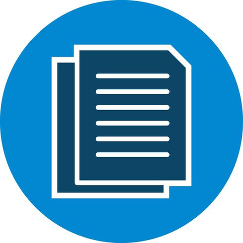 Vector icono de documentos