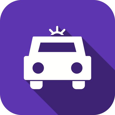 Vector icono de coche de policía