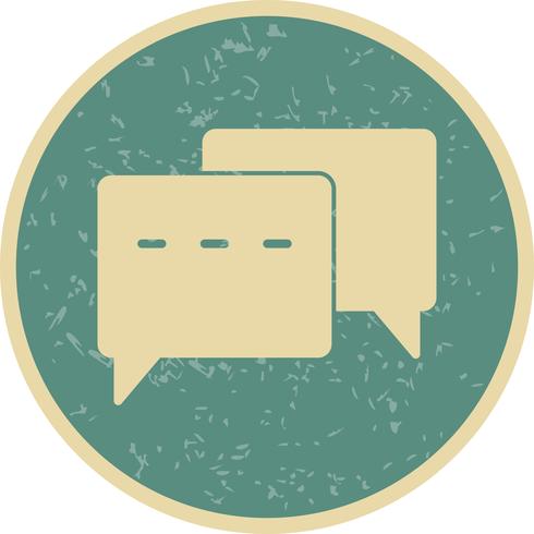 Vector icono de conversación