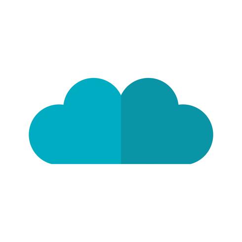 Vector icono de nube