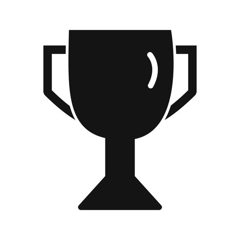 Icono de trofeo de ilustración vectorial vector