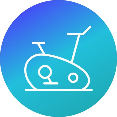 Ilustración de Vector de icono de bicicleta de ejercicio