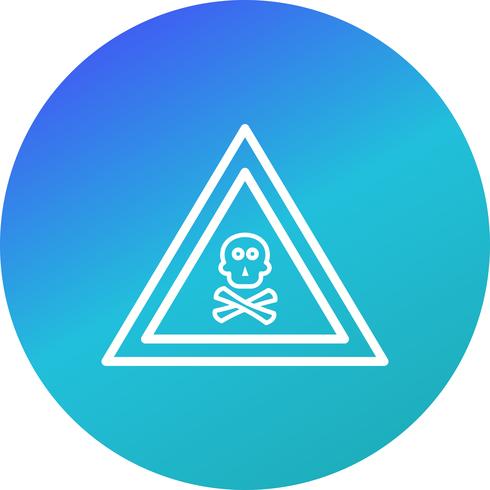 Vector Poison Gas Road Sign Icon