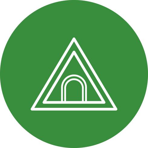 Vector Tunnel Road Sign Icon