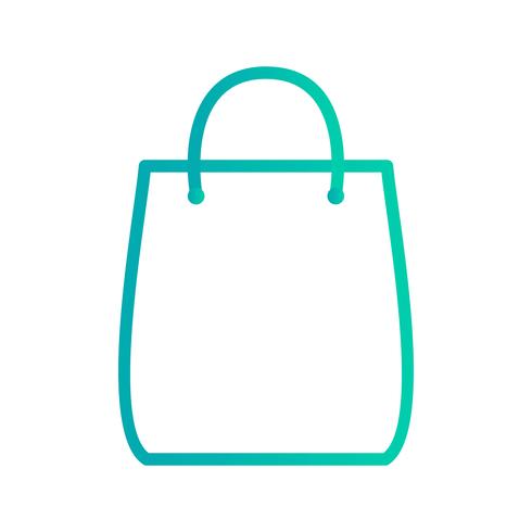 Bolsa de compras icono Vector Illustration