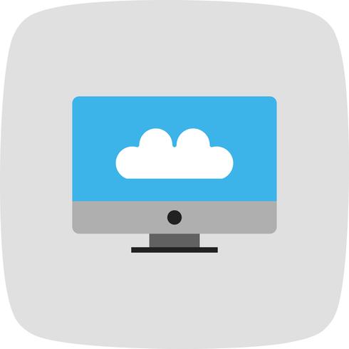 Vector conectado al icono de la nube