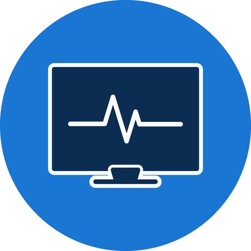 Vector icono de ECG