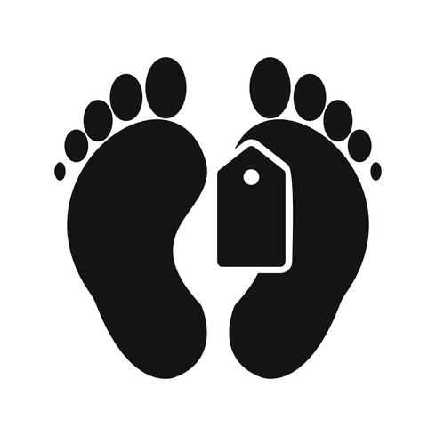 Vector Toe Tag Icon