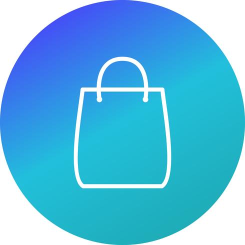 Bolsa de compras icono Vector Illustration