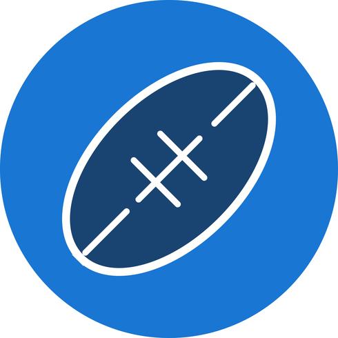 Icono de Rugby Vector Illustration