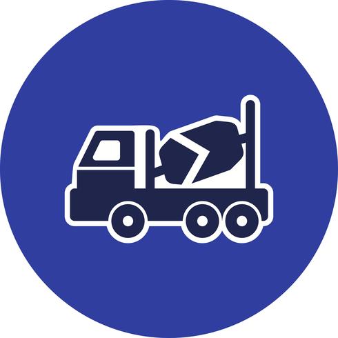 Vector Concrete Mixer Icon