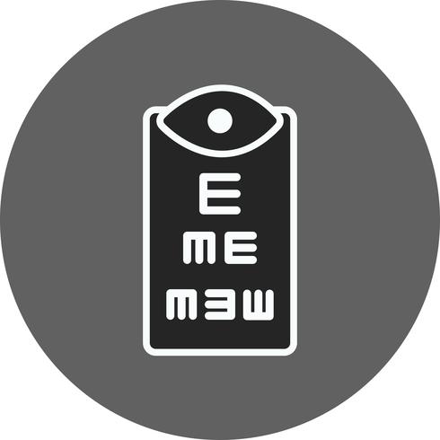 Vector Eye Test Icon