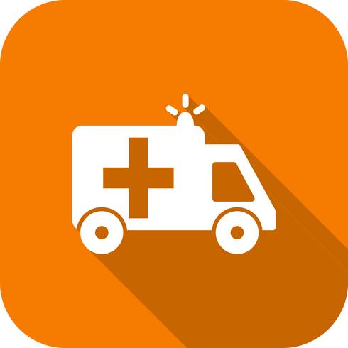 Icono de vector de ambulancia