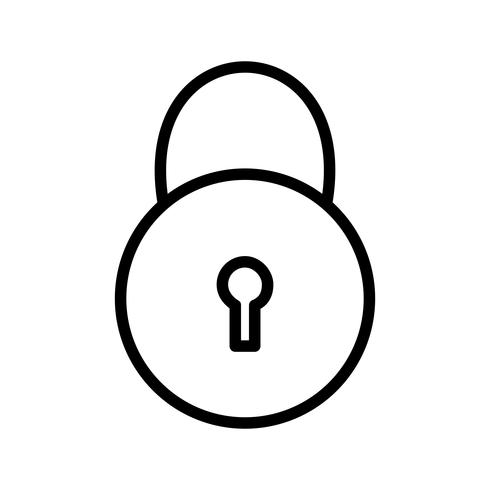 Padlock Icon Vector Illustration