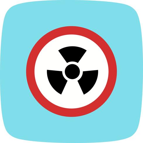 Vector Radio Active Road Sign Icon