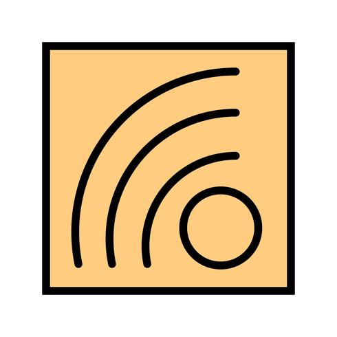 icono de vector rss feed