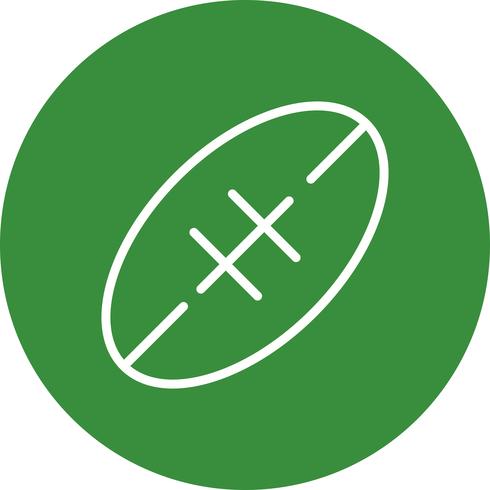 Icono de Rugby Vector Illustration