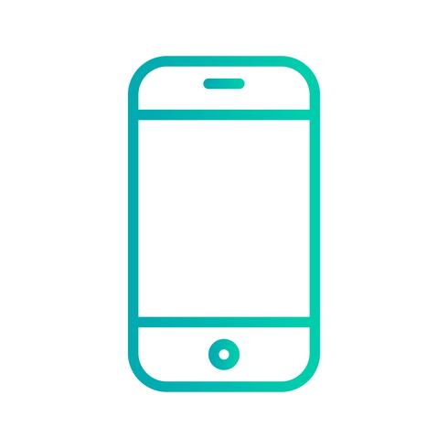 Teléfono celular icono Vector Illustration